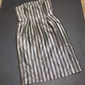 LIZ CLAIBORNE strapless dress black/silver, 8